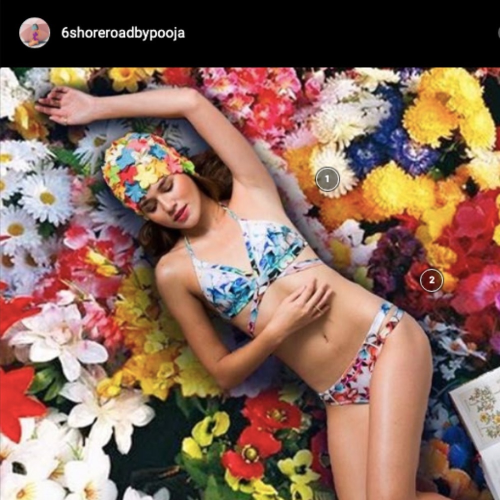 Pooja La Playa Top (Cuban Floral) by 6 Shore Road